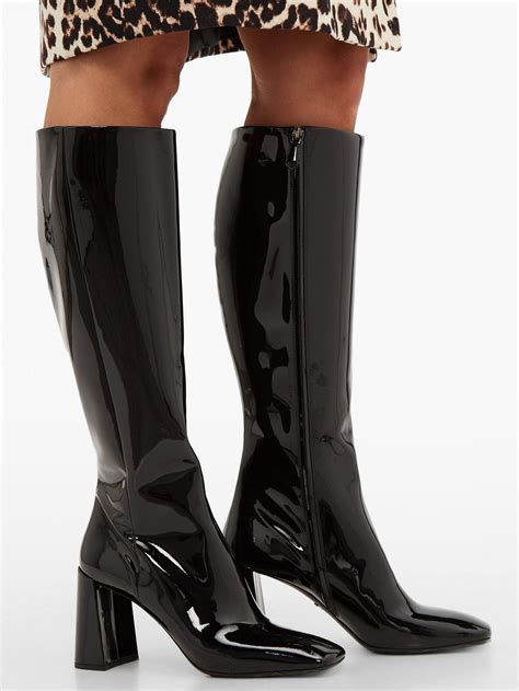 patent prada boots